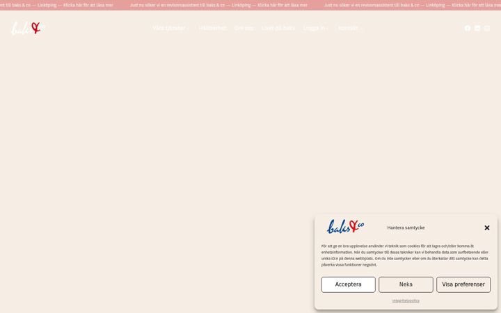 Screenshot of baks.se