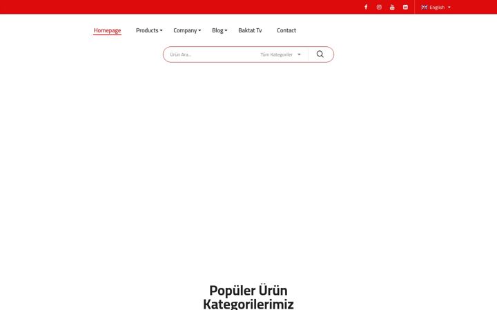 Screenshot ta' baktat.com.tr
