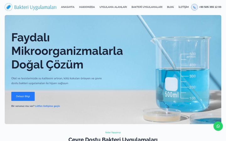 Skjámynd af bakteriuygulamalari.com.tr