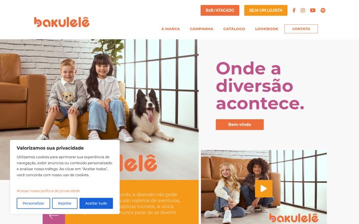 Screenshot of bakulele.com.br