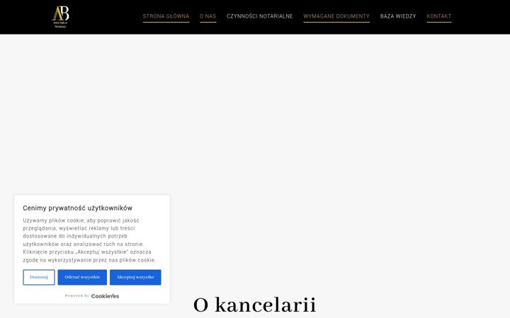 Screenshot of bakun-notariusze.waw.pl