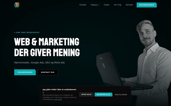 Screenshot of bakundo.dk