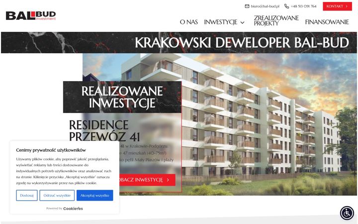 Screenshot of bal-bud.pl