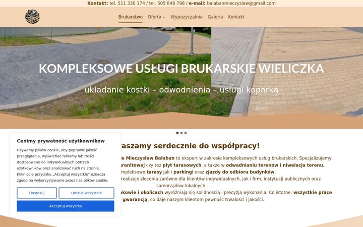 Screenshot of balaban-brukarstwo.pl