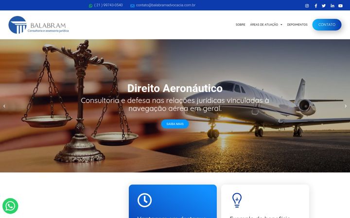 Screenshot of balabramadvocacia.com.br