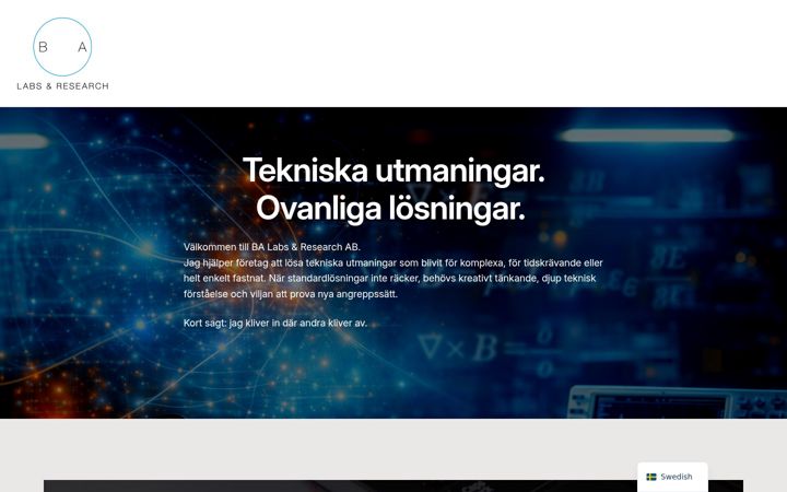 Screenshot of balabs.se