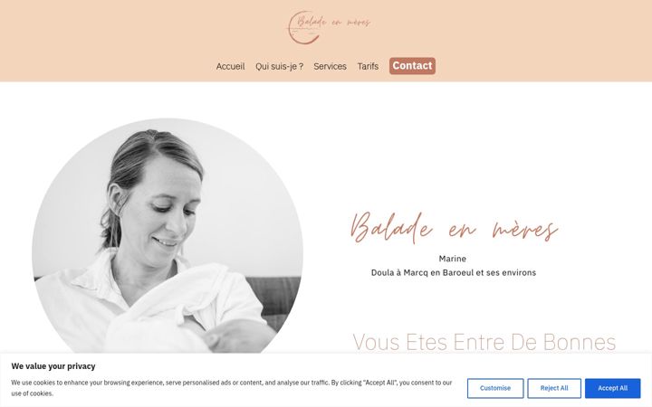 Screenshot of baladeenmeres.fr