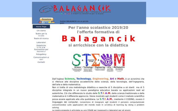 Screenshot of balagancik.it