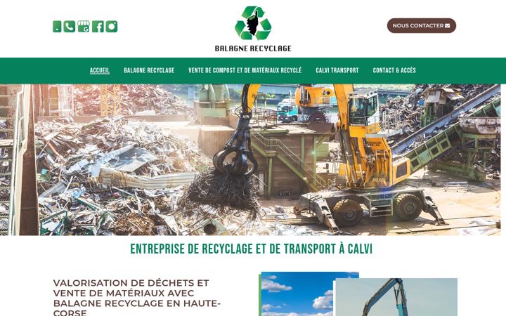 Captura de pantalla de balagne-recyclage.fr