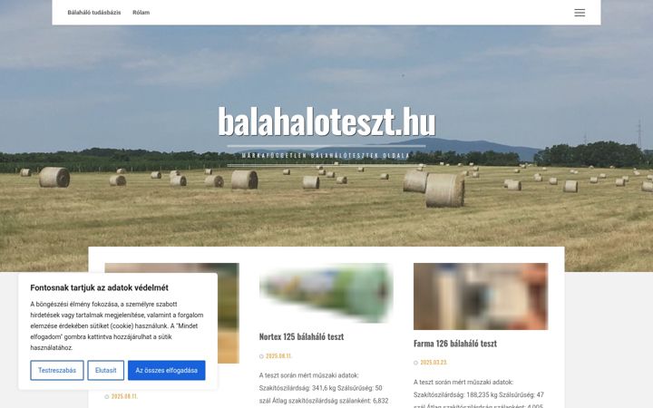 Screenshot of balahaloteszt.hu