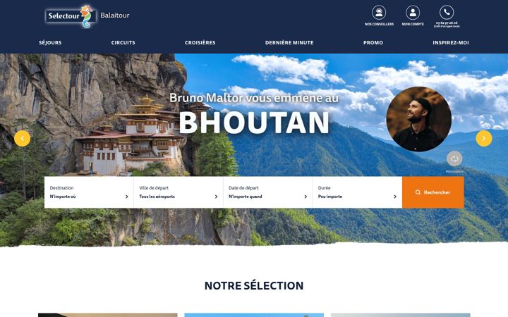 Screenshot of balaitour.fr