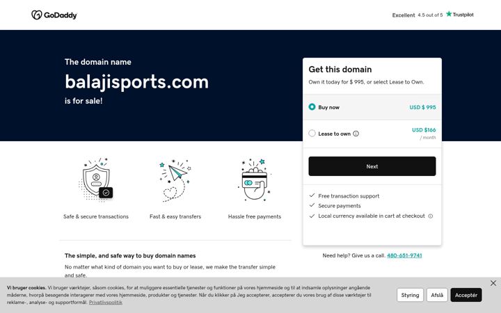 Screenshot of balajisports.com