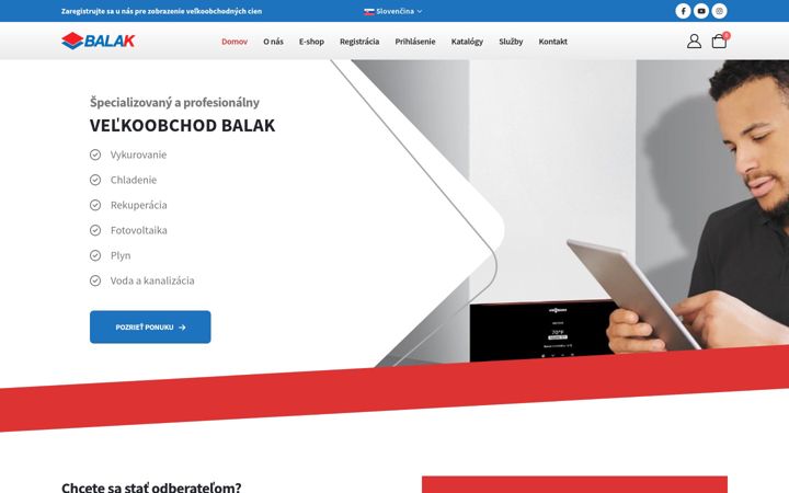 Snímek obrazovky balak.sk