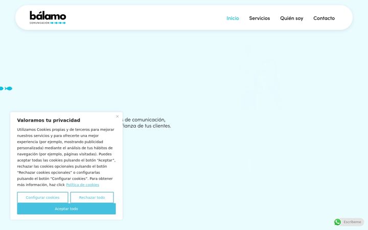 Screenshot of balamocomunicacion.com
