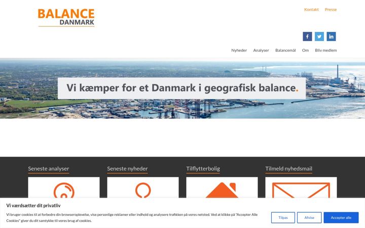 Screenshot of balance-danmark.dk