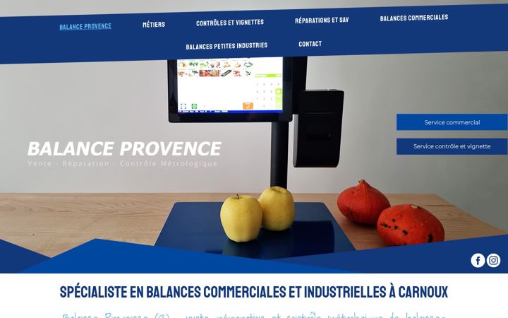 Ekraanipilt saidist balance-provence.fr