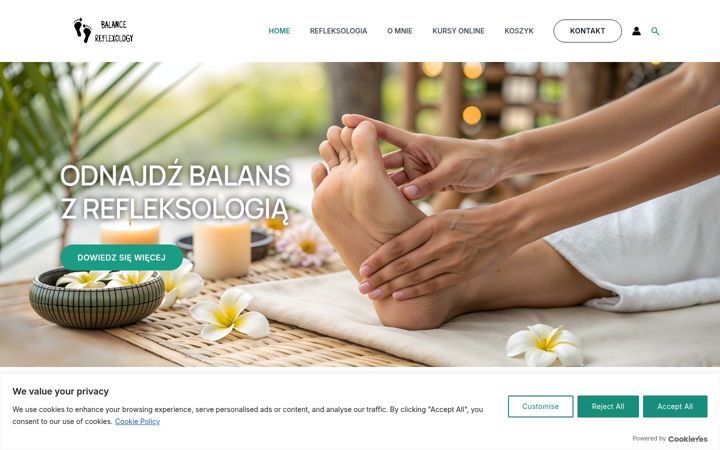 Captura de pantalla de balance-reflexology.pl