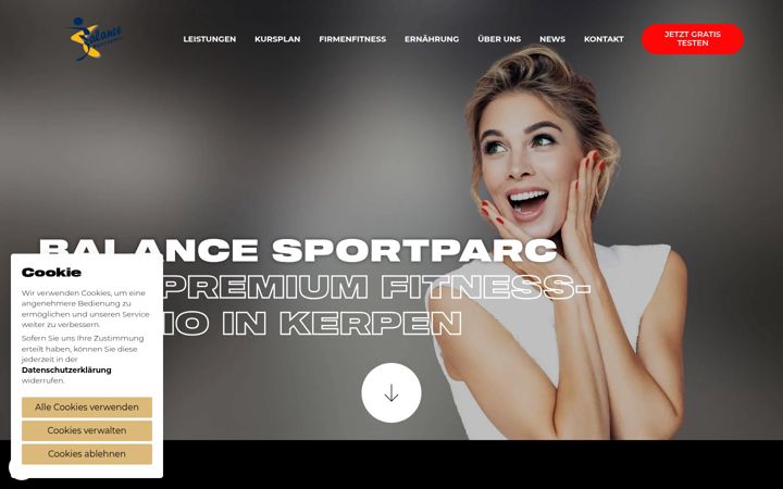 Screenshot of balance-sportparc.de