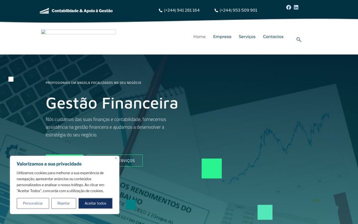Screenshot of balance.co.ao