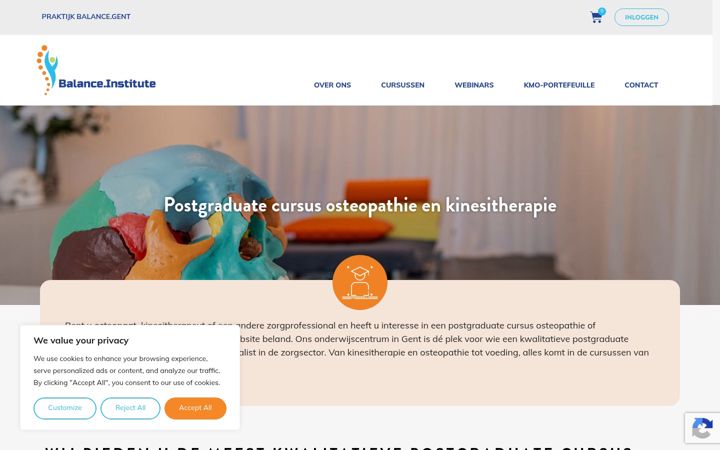Screenshot of balance.institute
