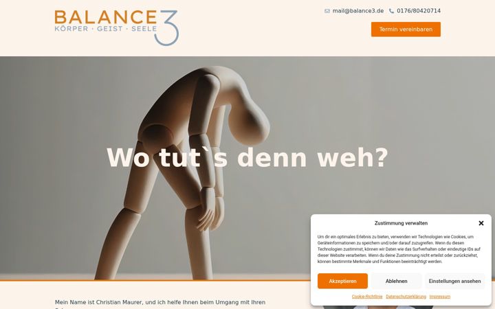 Screenshot of balance3.de