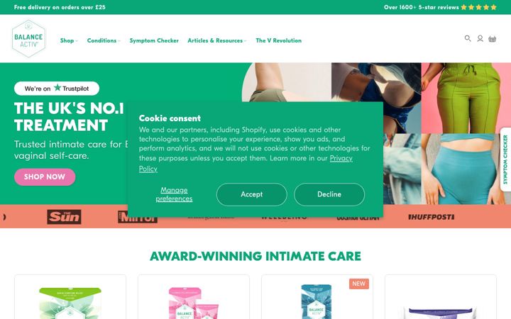 Screenshot of balanceactiv.com
