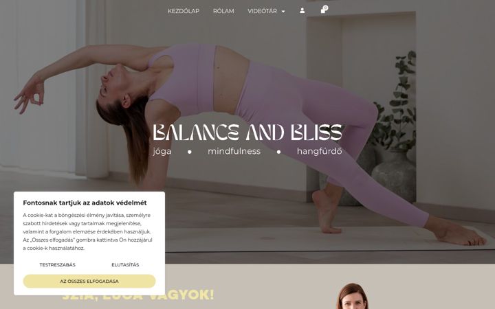 Screenshot of balanceandbliss.hu