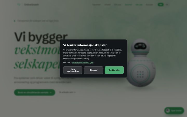 Screenshot of balanceatwork.no