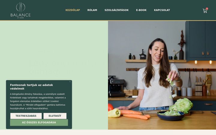 Screenshot of balancebybarbi.hu