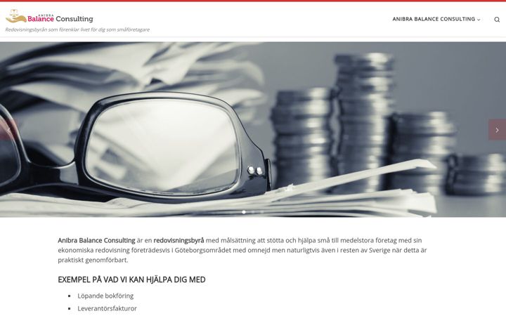 Screenshot of balanceconsulting.se