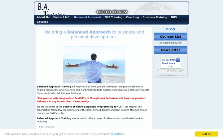 Screenshot of balancedapproach.co.uk