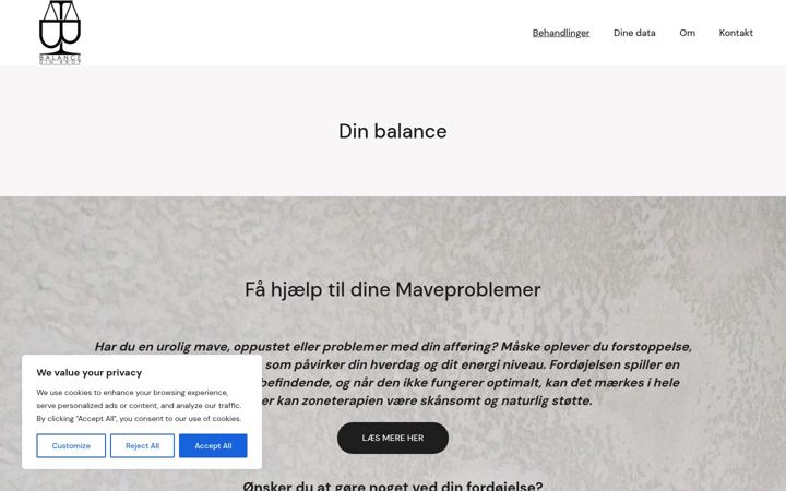 Screenshot of balancedinkrop.dk