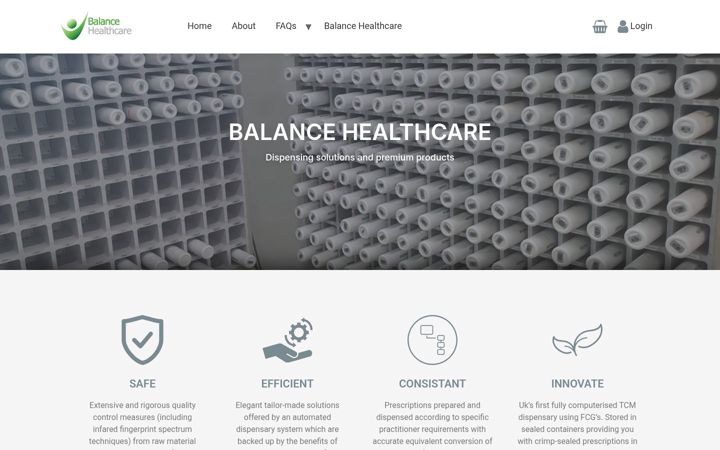 Screenshot of balancedispensary.co.uk
