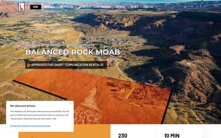 Screenshot of balancedrockmoab.com