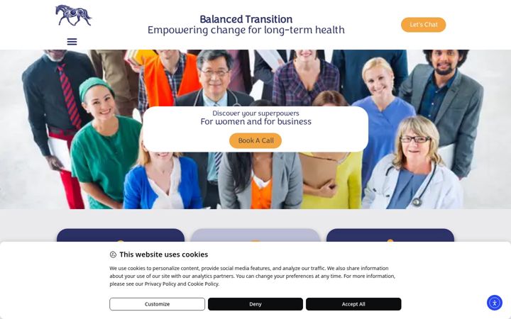 Screenshot of balancedtransition.co.uk