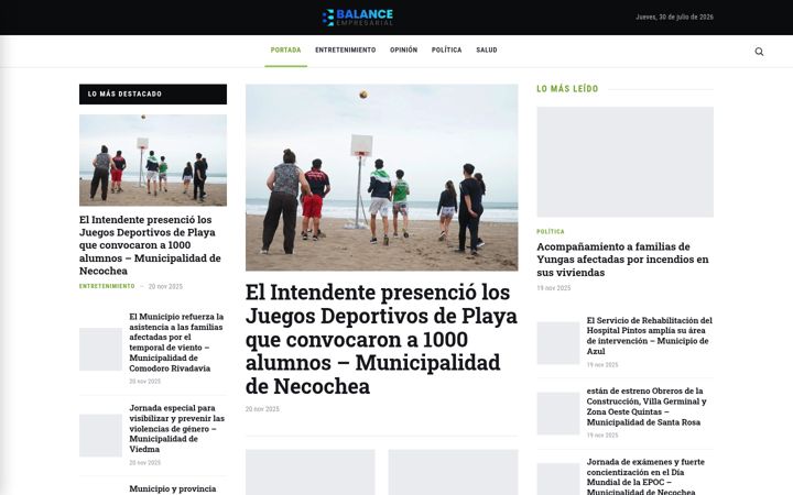 Screenshot of balanceempresarial.com