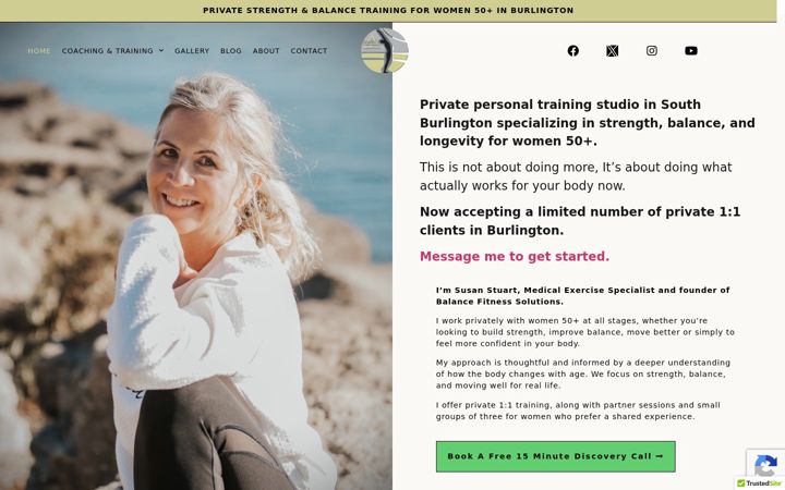 Screenshot of balancefitsolutions.com