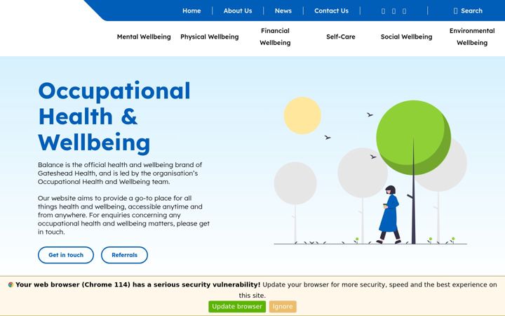 Screenshot of balancegateshead.com
