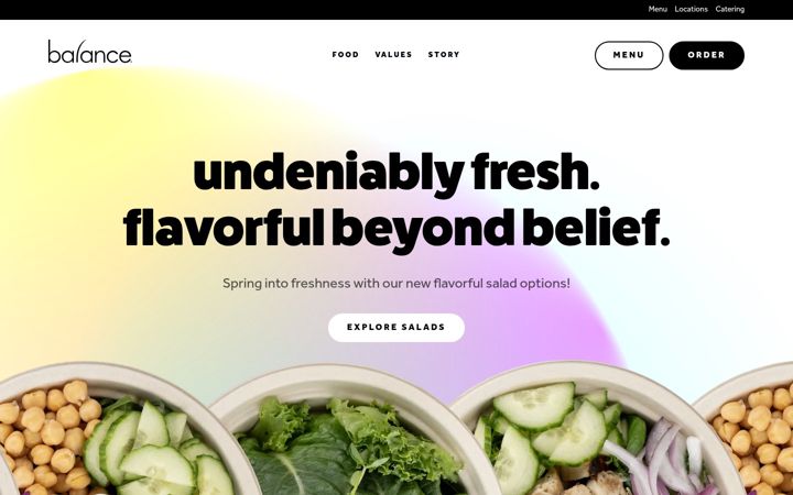 Screenshot of balancegrille.com