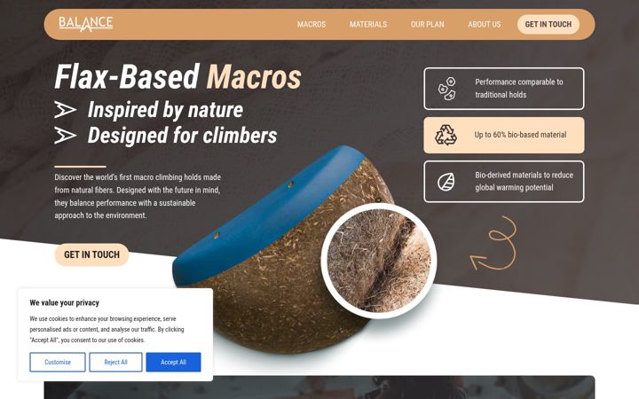 Screenshot of balanceholds.com