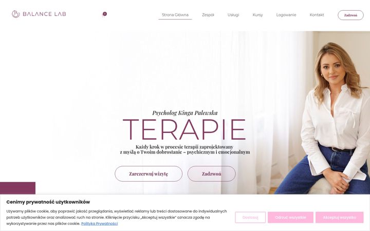 Captura de pantalla de balancelab.pl