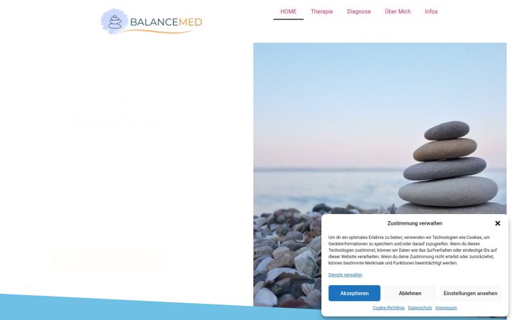 Screenshot of balancemed-bayreuth.de