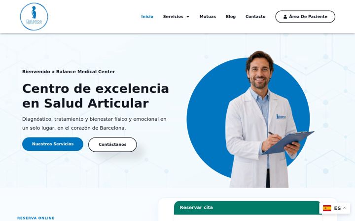 Screenshot of balancemedical.es
