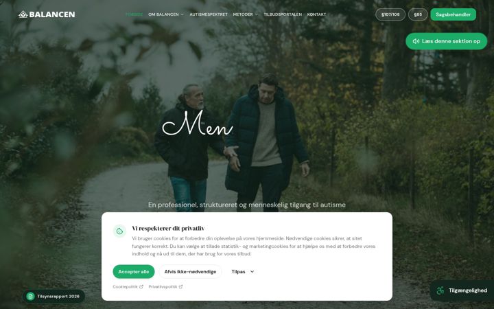 Screenshot of balancen.dk