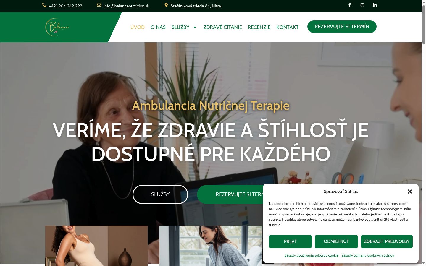Ekrānuzņēmums ar piekrišanas baneri, kas tika rādīts pirms jebkādas mijiedarbības