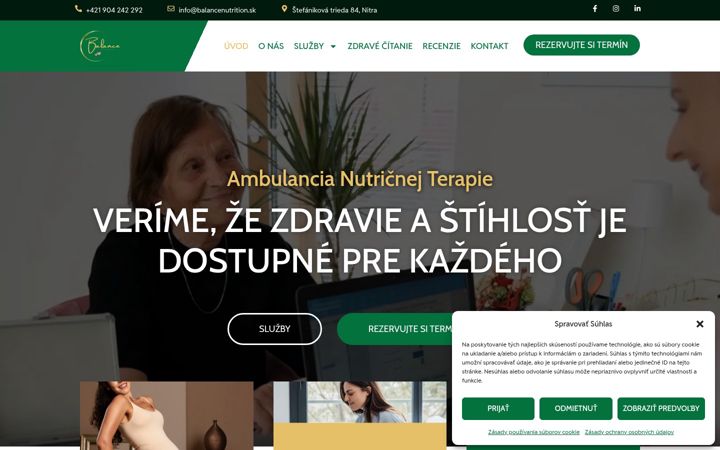 Screenshot of balancenutrition.sk