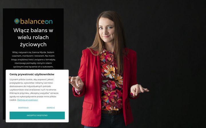 Screenshot of balanceon.pl