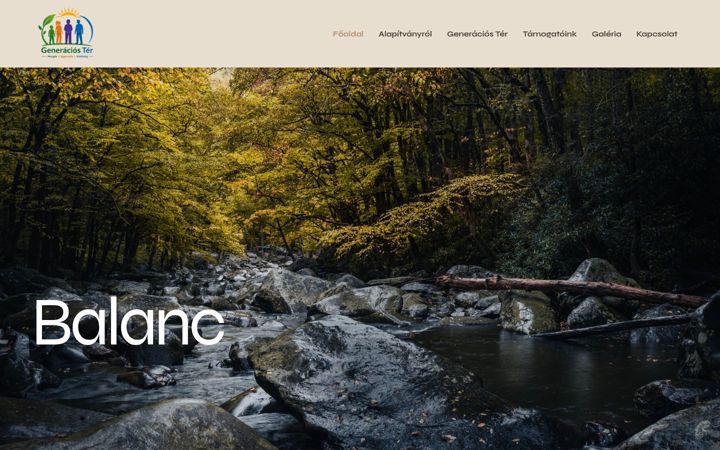 Screenshot of balanceparkalapitvany.hu