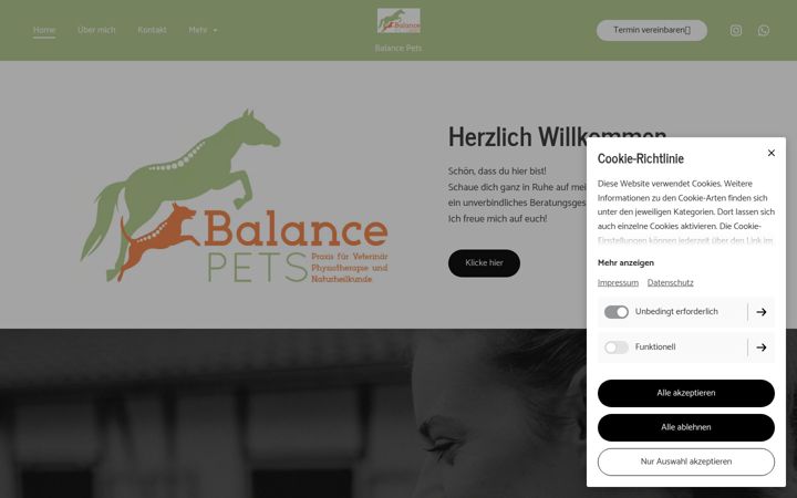Screenshot of balancepets.de