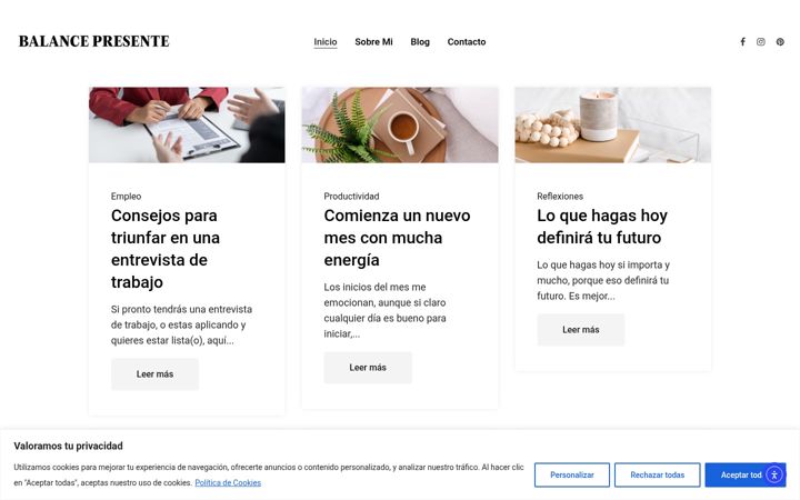 Screenshot of balancepresente.com